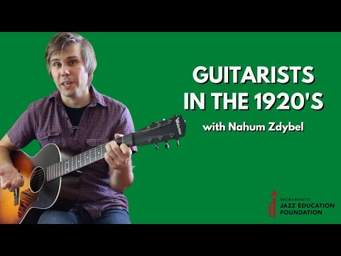Guitarists in the 1920's