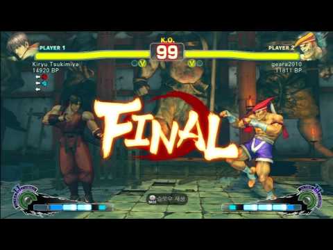 SSF4 Rank Match  Kiryu Tsukimiya (GY)  vs  geara2010 (AD)