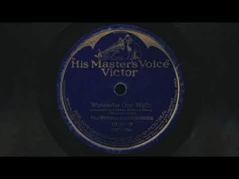 1923 PAUL WHITEMAN Wonderful One - 78 RPM Record