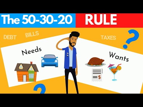 Managing Your Money Using The 50-30-20 Rule