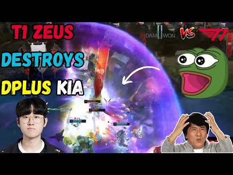 T1 ZEUS BECAME POG AFTER DESTROYING DPLUS KIA
