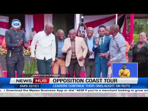 Opposition leaders continues with their onslaught on President as the tour coast region