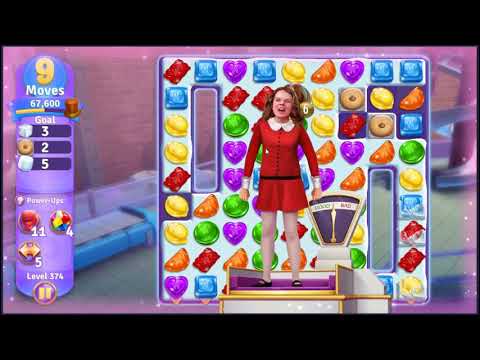 Wonka's World of Candy Level 374 - NO BOOSTERS + FULL STORY 🍫 | SKILLGAMING ✔️