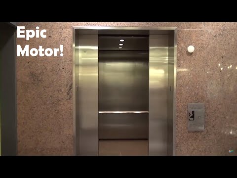 Epic Motor! Montgomery Traction Elevator at the Galleria Dallas in Dallas, TX