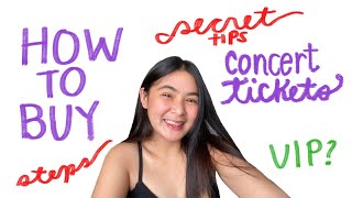 how to buy concert tickets!! | Camille Neri