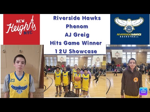 Epic Game Winner By AJ Greig Riverside Hawks Phenom 12U New Heights vs Riverside Hawks