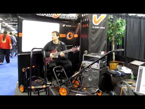 Garry Goodman at the GRUV GEAR booth at NAMM '10