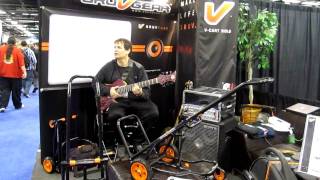 Garry Goodman at the GRUV GEAR booth at NAMM '10