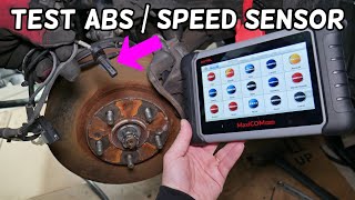 HOW TO TEST ABS SENSOR WHEEL SPEED SENSOR ON KIA OPTIMA