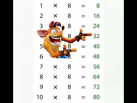 8-as szorzótábla ✅🥰