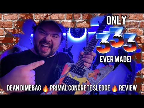 Dean ml dimebag Primal concrete sledge review / demo and tragic back story