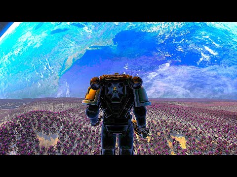 5,000,000 TYRANIDS ATTACKS SPACE MARINES… on the Moon! - Ultimate Epic Battle Simulator 2 | UEBS 2
