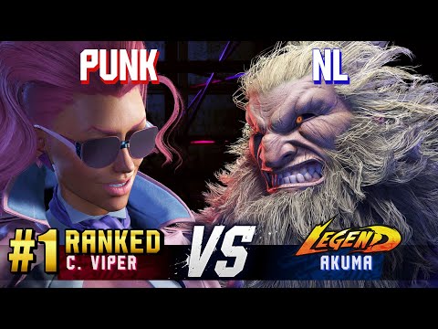 SF6 ▰ PUNK (#1 Ranked C.Viper) vs NL (Akuma) ▰ High Level Gameplay