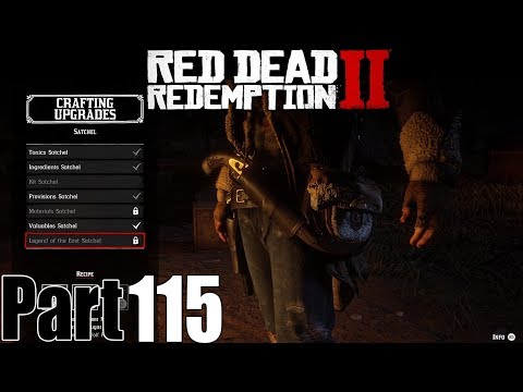 Red Dead Redemption 2 Part 115 - How To Craft Legend of The East Satchel [PS4 Pro]