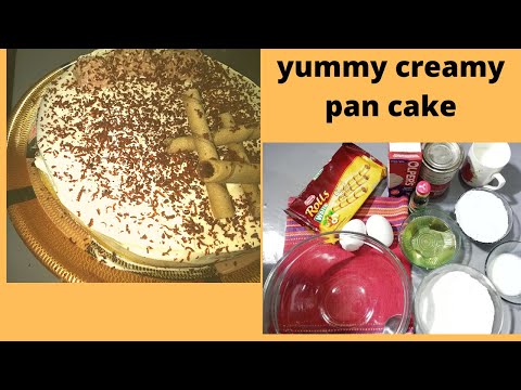 Frypan cream cake recipe| pan cake special on mother's day|  pan cake recipe by Hameeda ka kitchen.
