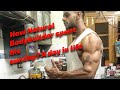 Day in life of natural bodybuilder( injured before workout )