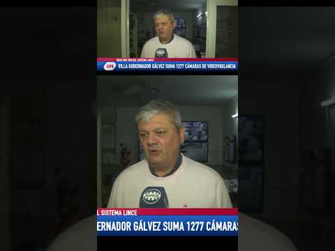 Villa Gobernador Gálvez suma 1.277 cámaras de videovigilancia. Intendente Alberto Ricci.