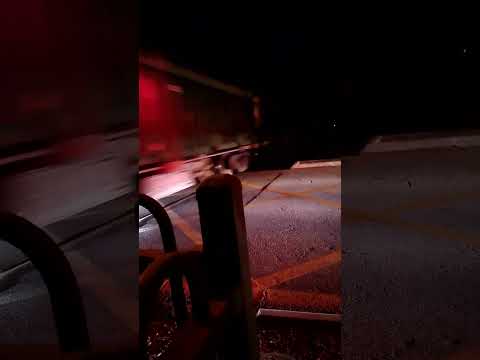 Aurizon rail heading into Adelaide at almost quarter to 10 at night passing Bagster road