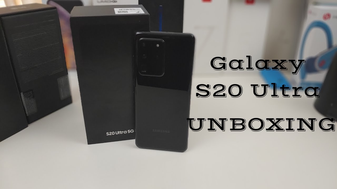 Samsung Galaxy S20 Ultra Cosmic Black Unboxing