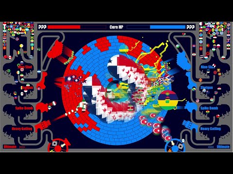 Chaotic Team Core Destruction [206 Countries Marble Race]