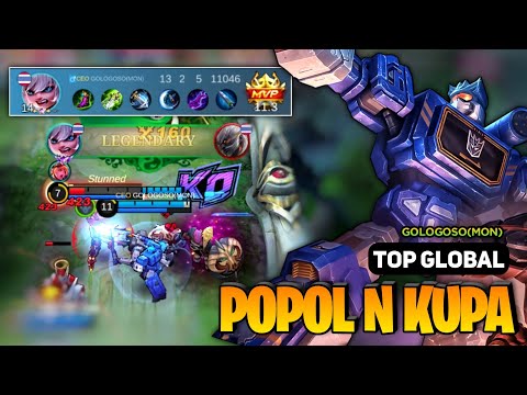 Popol And Kupa Best Build 2023 [ Top Global Popol Kupa Gameplay ] GOLOGOSO(MON) - Mobile Legends
