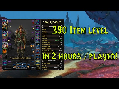 WoW: Get to Item level 390 in 2 hours! Gearing guide for new alts