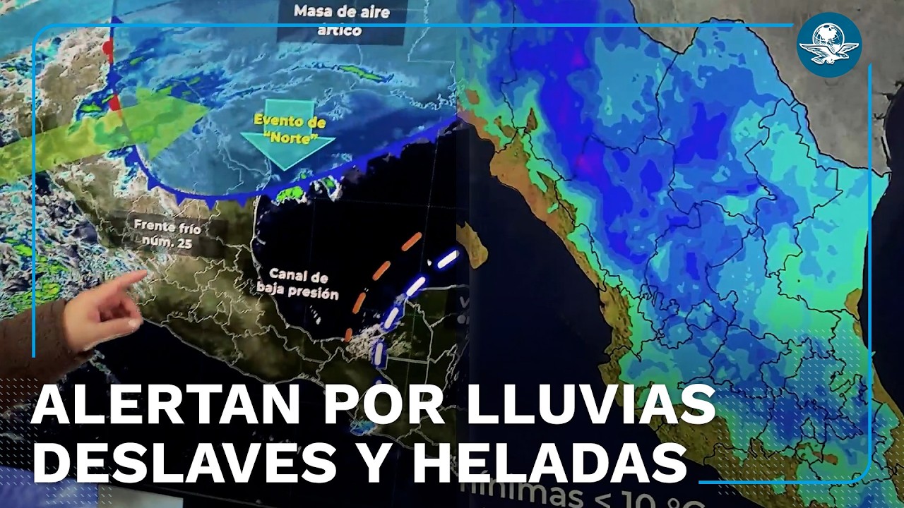 Con posibles nevadas, frente frío impacta México