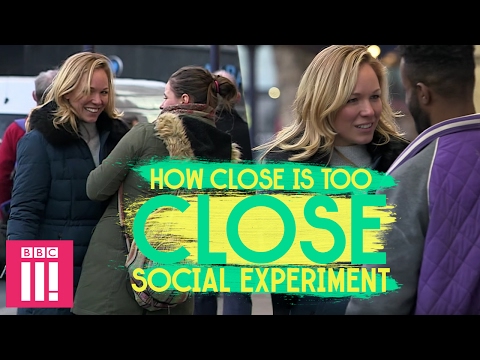 Invading Personal Space in Public | Social Experiment