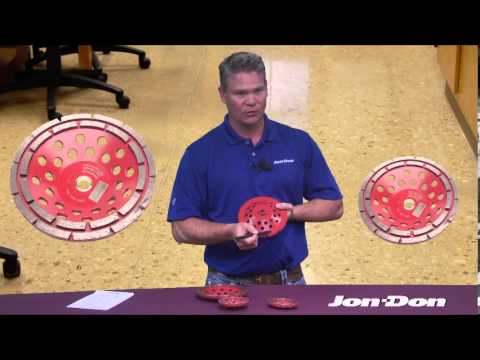 Part of a video titled Why Use a Double Row Cup Wheel - Jon-Don Video - YouTube