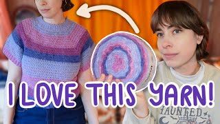 CROCHET cloud cake CARON TOP