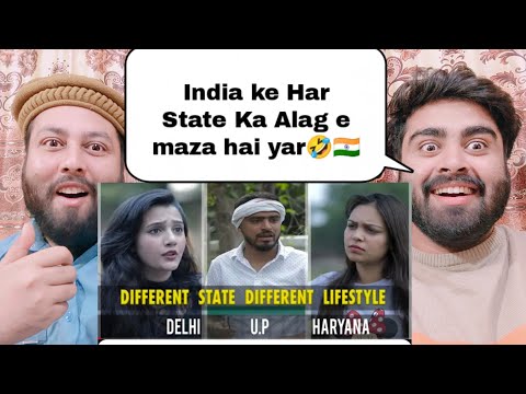 Different State Different Lifestyle - Amit Bhadana (Delhi, UP, Haryana) |  pakistani real reaction