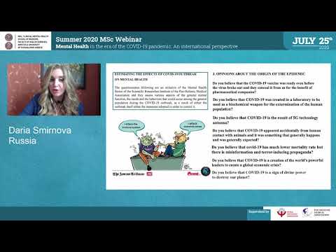 Smirnova D. - Brief overview about the current stage of the international multi-center study on COVID-19 and mental health