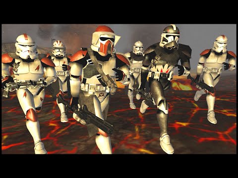 Defend the Mustafar Volcano Fortress! - Men of War: Star Wars Mod Battle Simulator