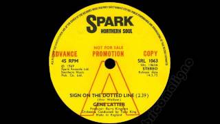 Gene Latter - Sign On The Dotted Line
