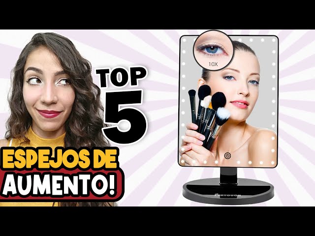 Vídeo relacionado con Bayt Hollywood Espejo 58 x 46 cm, Espejo Maquillaje con 15 Luces, Espejo de Aumento 10x, Regulable, Ampliación, Oro