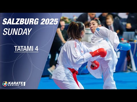 Karate1 SALZBURG: SUNDAY - Tatami 4 - Eliminations and FINALS | WORLD KARATE FEDERATION