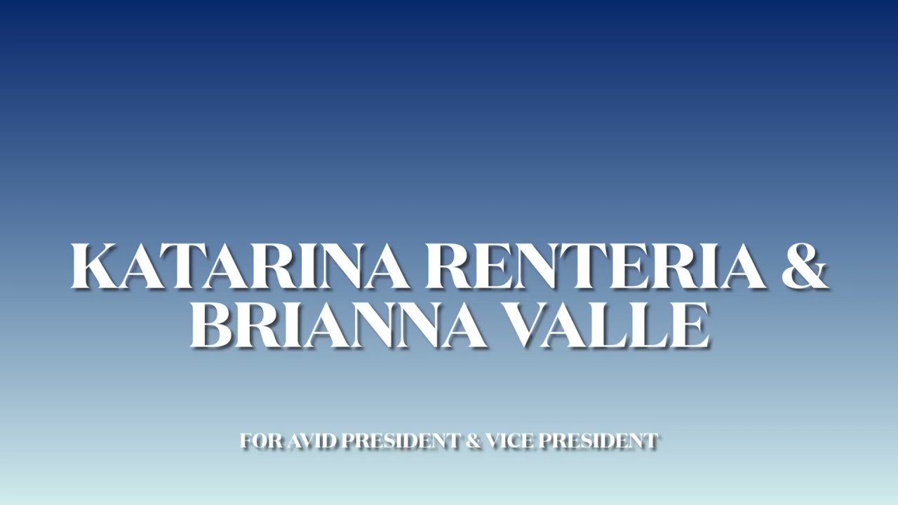 AVID President and VP Election Video