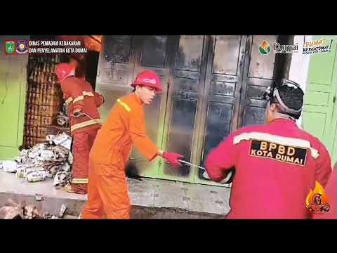 Kebakaran 1 Unit Ruko Jalan makmur kelurahan Tanjung Palas