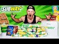 I ATE EVERY SUB ON THE SUBWAY MENU FULL MENU CHALLENGE
