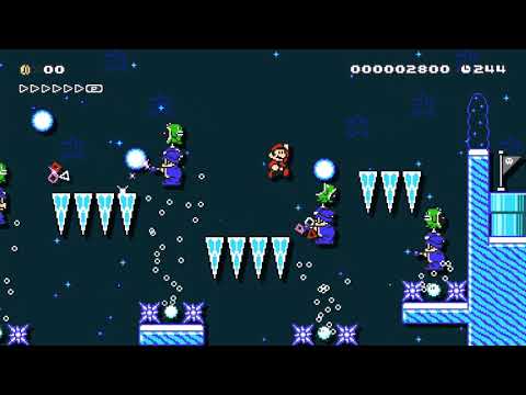 The Cold Wizards Frosty Balls by Farticus 🍄 Super Mario Maker 2 ✹Switch✹ #aps