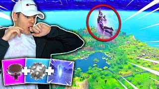 HIGHEST JUMP IN FORTNITE😱! HOP ROCKS + LAUNCH PAD + IMPULSE GRENADE! FLYING IN FORTNITE!