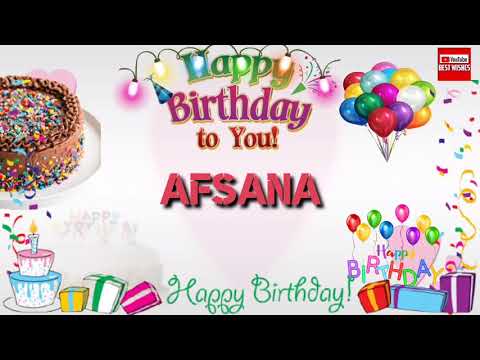 Happy Birthday AFSANA _|🎂|_ Birthday Song_|🎂|_Best_Wishes_||