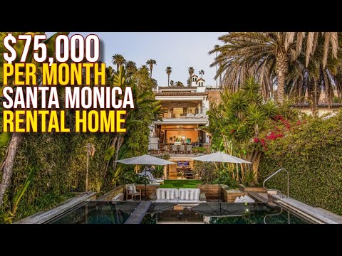 Touring $75,000 MONTHLY Rental home Santa Monica Beach ⛱️