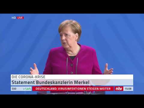 Live: Corona-Update von Bundeskanzlerin Merkel
