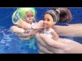 Barbie And Family Have A Pool Day Diving Underwater Doll Adventures Kid Produced Video Movie