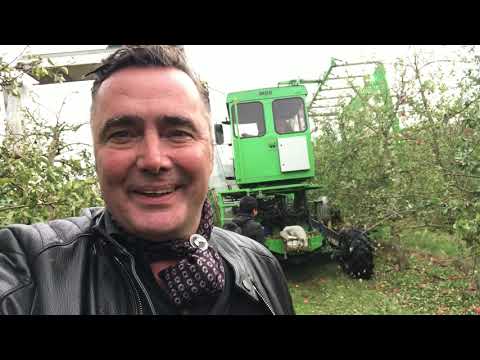 OE 4 / OE5 Shake & Catch Harvester in Apples October 2018 part 2
