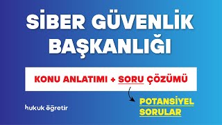 Siber Güvenlik Başkanlığı | Konu Anlatımı + Soru Bankası (Potansiyel S