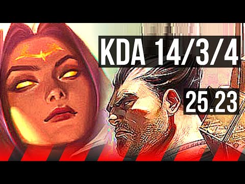 IRELIA vs DARIUS (TOP) | 14/3/4, Dominating | KR Master | 25.23