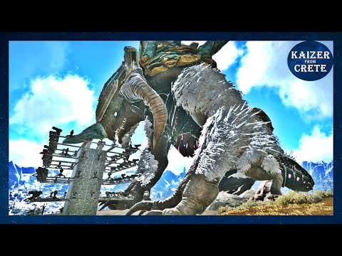 Ice Titan versus 100 Heavy Turrets - ARK: Survival Evolved