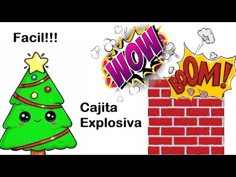 Caja  Sorpresa Explosiva Navideña Regalos de Navidad Broma  Facilísimo
